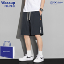 五分休閑短褲 男士 冰絲速干運(yùn)動大褲 WASSUP 子男款 薄款 衩中褲 夏季