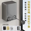 免打孔隱形伸縮晾衣繩室內陽臺衛生間鋼絲掛曬衣服繩子收縮晾衣架