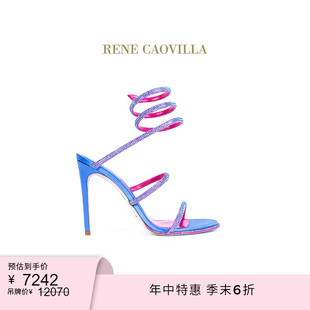 CAOVILLA RENE 末6折 CLEO系列水鉆多色超高跟女士涼鞋 季