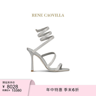 CAOVILLA RENE 末6折 CLEO系列水鉆女士高跟涼鞋 季