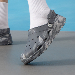 時尚 Skechers斯凱奇拖鞋 新款 2025夏季 潮流輕便透氣休閑洞洞 男鞋