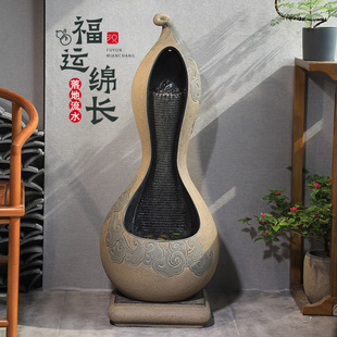 漢韻堂葫蘆落地流水擺件新中式 飾循環水景觀噴泉 室內客廳辦公室裝