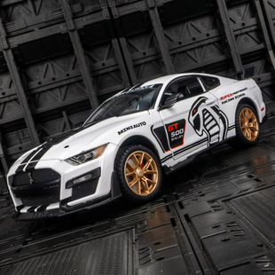 24仿真野馬GT500合金跑車車模汽車模型擺件品收藏送孩子禮物玩