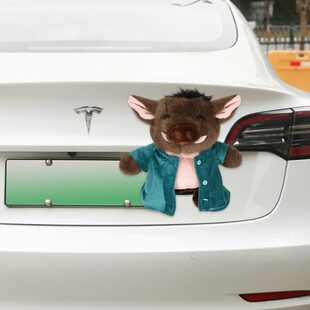 掛件尾屁股2025后備箱新款 外用品黑貓車汽車擺件車