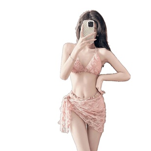 比基尼分體三件套甜美性感小胸仙 夏天泳衣女2025新款 店鋪熱銷