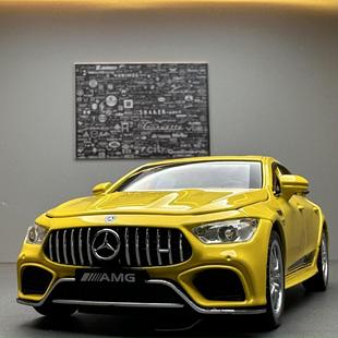 收藏擺件玩具 GT63合金汽車模型 聲光開門回力跑車 奔馳AMG 新款