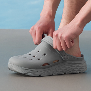 洞洞鞋 男鞋 夏季 透氣涼鞋 輕便休閑 斯凱奇 戶外沙灘鞋 Skechers