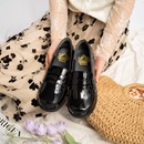 日常百搭女鞋 日系淺口單鞋 漆皮Jk校供小皮鞋 楠木伊伊原創制服鞋