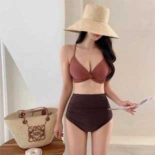 分體泳衣女士性感比基尼純欲泳裝 海邊bikini度假速干泡溫泉游泳衣