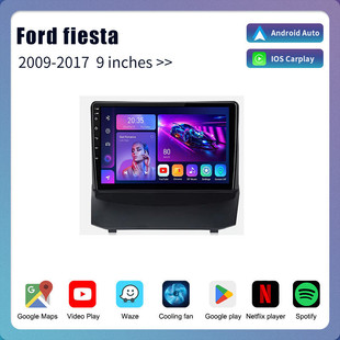 適用于福特嘉年華導航儀fiesta車載顯示屏Androidautocarplay