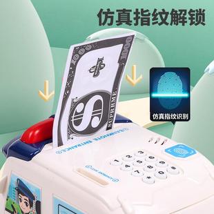 箱可進可 運鈔車儲蓄存錢罐兒童汽車男孩女孩指紋密碼 新品 2023新款
