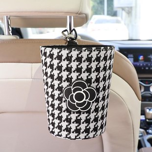 車(chē)載紙巾盒車(chē)內(nèi)紙抽盒q汽車(chē)掛式 抽紙盒垃圾桶二合一車(chē)用女輕奢裝