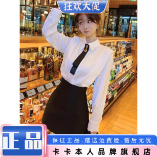 百搭顯瘦南瓜裙高腰帶安全褲 韓版 短裙半身裙 官方旗艦正品 卡卡女裝