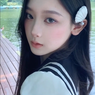 度假風貝殼發夾女側邊夾頭飾劉海夾發卡小眾發飾 韓版 BXA夏季 新款