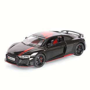 R8V10合金汽車模型仿真跑車擺件兒童金屬玩具車 24建元 新款