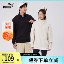運(yùn)動(dòng)衛(wèi)衣男女復(fù)古寬松休閑半拉鏈加絨套頭衫 632293puma官方奧萊