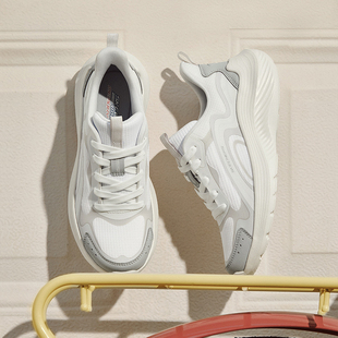 健步鞋 厚底跑步鞋 軟底舒適透氣 百搭休閑鞋 Skechers斯凱奇夏女時尚