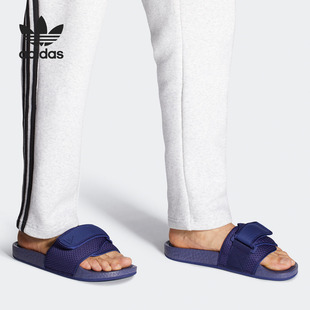 阿迪達斯官方正品 拖鞋 三葉草男女同款 運動涼鞋 FY6142 經典 Adidas