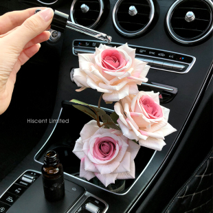 車載曼塔玫瑰花束ins風(fēng)汽車內(nèi)飾品擺件水杯架裝 飾氛圍感女生禮物