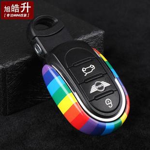 寶馬mini迷你cooper汽車鑰匙殼F56F60鑰匙扣女可愛F55F54 精品