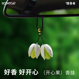嗜香者開心果車載香薰汽車掛件香片車用掛飾車內持久留香2025新款