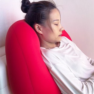 創(chuàng)意網(wǎng)紅靠枕辦公室座椅護(hù)腰靠z墊臥室沙發(fā)大號靠背軟粒子汽車腰