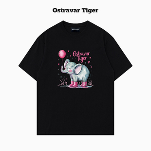 女t恤 Tiger潮牌2025夏手繪慵懶風寬松純棉短袖 專柜新款 Ostravar
