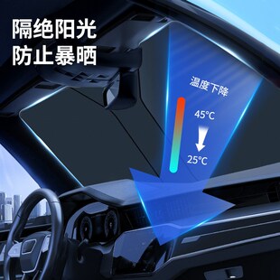 2024夏季 汽車遮陽簾前擋風玻璃防曬隔熱遮陽擋罩車載車內遮陽傘$1