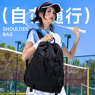 新品 休閑戶外運(yùn)動登山包大容量短途旅行背 羽毛球雙肩包女2025新款