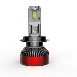 車燈100W 汽車燈泡h1H79005H11LED汽車大燈 汽車雙導管大功率燈泡