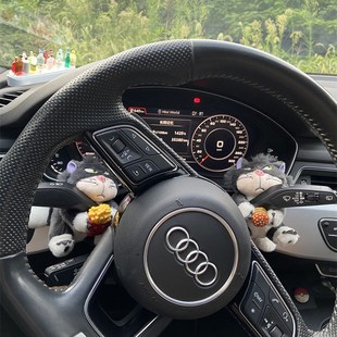 汽車懷擋套裝 飾路西法貓車載轉(zhuǎn)向燈雨刷器創(chuàng)意公仔擺件車飾品女