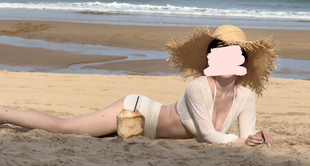 比基尼泳衣女款 海邊度假溫泉泳裝 純欲高級(jí)感 性感分體裙式 保守長(zhǎng)袖