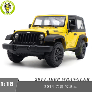 WRANGLER有頂仿真合金汽車(chē)模型收藏?cái)[件玩具 JEEP 18美馳圖2014