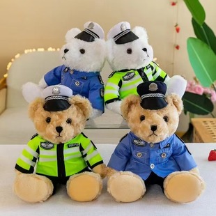 消防小熊警察泰迪熊公仔毛絨玩具小熊護(hù)士布娃娃婚慶禮品禮物小熊
