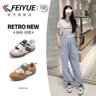 女2025夏季 新款 休閑透氣網鞋 feiyue 單鞋 網面德訓鞋 爆款 飛躍女鞋