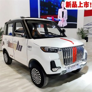 新款 新能源四g輪電動汽車成v人家用女性代步轎車油電兩用接送孩子