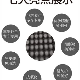 高端汽車水箱防護網o防楊絮沙石擋防蟲網罩冷凝器中網保護網