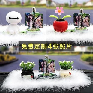 車內(nèi)飾品擺件照片萌萌可愛汽車擺臺車內(nèi)裝 飾N男車載用品女漂亮內(nèi)