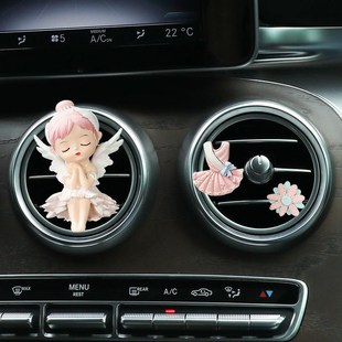 車載出風口香薰裝 飾品擺件空調香水女神汽車內飾用品大全2021新款