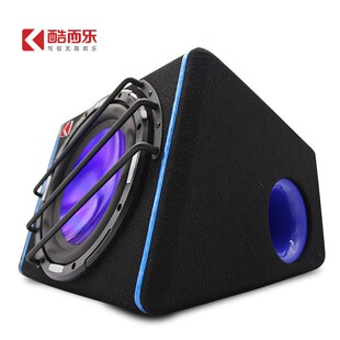 10寸有源梯形j超重汽車音響低音炮 大功率12V音箱 車載改裝