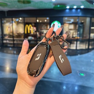 適用于理想L9鑰匙套L8 L7max汽車L6全包mega包扣pro高檔金屬皮革
