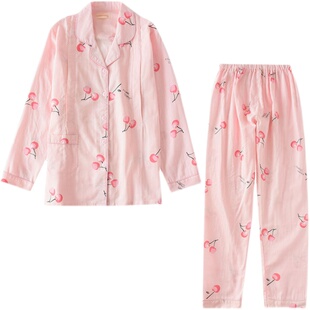 春秋夏喂奶衣長袖 月w子服純棉睡衣產后家居服哺乳孕婦前 產婦薄款