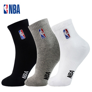 NBA正品 籃球襪跑步健身 休閑運動襪子棉質中筒高幫襪吸汗透氣男士