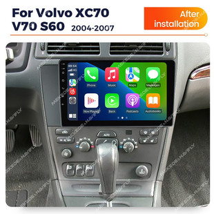 V70 S60 XC70導(dǎo)航儀倒車影像carplay藍(lán)牙 07沃爾沃Volov 適用于04