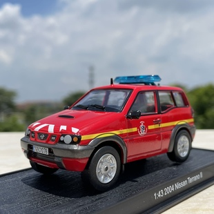 合金汽車模型 43日產Terrano越野車消防指揮車