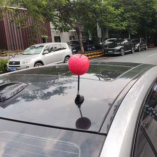 汽車天線水果擺件可愛創意車載桿裝 飾車頂玩偶車尾搞笑配飾miniqq