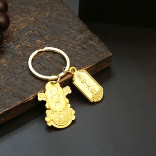 合金屬沙金色小財(cái)神掛件 diy手工禮品 男女包包汽車鑰匙吊墜掛飾