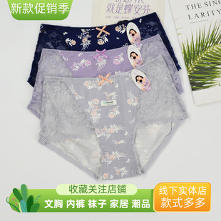 柔軟性感網(wǎng)紗中腰女青年平角內(nèi)褲 四條蝶安芬5799款 春夏薄款