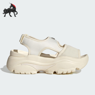 復古厚底涼鞋 Adidas 三葉草女士經典 2025夏季 JI2822 阿迪達斯正品
