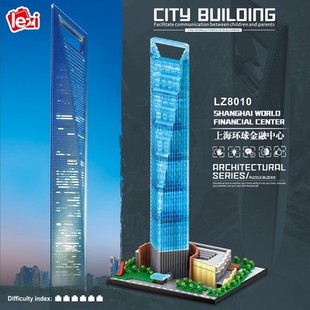 哲高LZ 積木擺件 8190世界建筑模型泰姬陵黃鶴樓小顆粒休閑拼裝